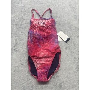 Nike Hydrastrong Women's Size 32 Swimsuit USA Olympic Team NESSE034